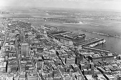 Le Vieux-Montréal en 1950