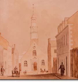La rue Bonsecours en 1841