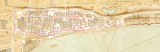  Map of the City of Montréal, 1725