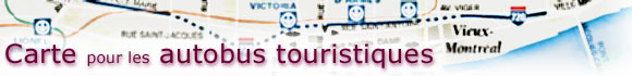 Carte pour les autobus touristiques