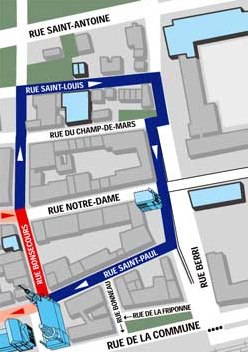 Detailed neighbourhood map