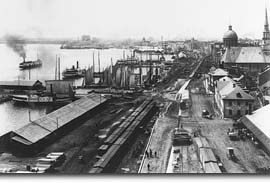 Le port en 1885